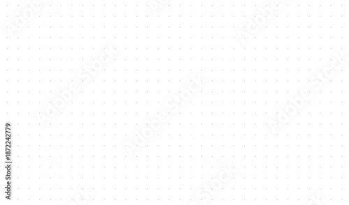 Seamless white dotted grid paper texture background. Used for a notebook, bullet journal, and technical drawing design, design sketch. Vector illustration