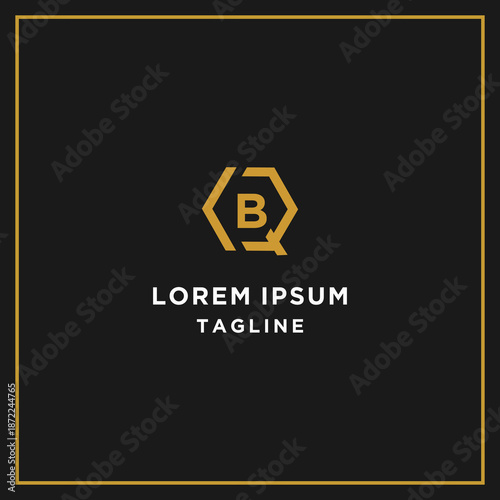 qb or bq hexagon logo