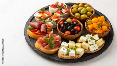Naklejka spanish tapas platter