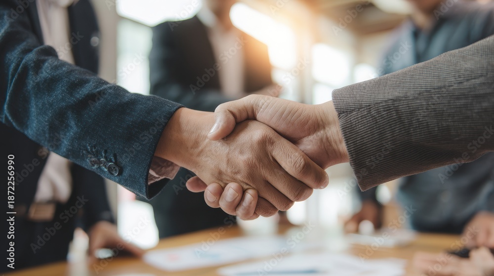 Fototapeta premium Reliable honor and integrity are essential for effective collaboration Valuing honest business partners enhances teamwork Congratulations on trustworthy principles