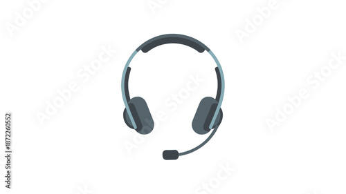 A single, sleek headset, ready for seamless communication.