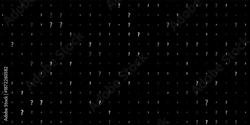 Question mark Seamless Dark pattern. Seamless repeating tiling question flat pattern. Question marks design for social media quiz, survey or poll. EPS Vector
