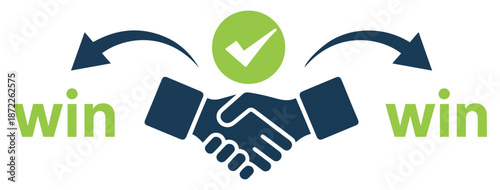 win win handshake deal icon