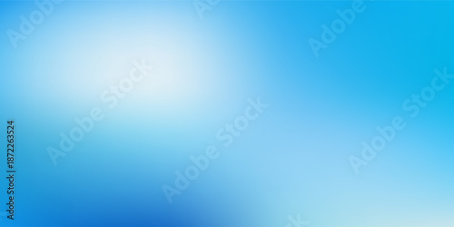 Abstract background with a gradient of blue tones, ranging from light sky blue at the edges to a deeper azure in the center, giving a sense of calmness and openness. Vector illustration