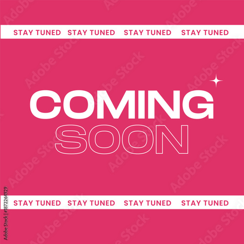 trendy coming soon web release background