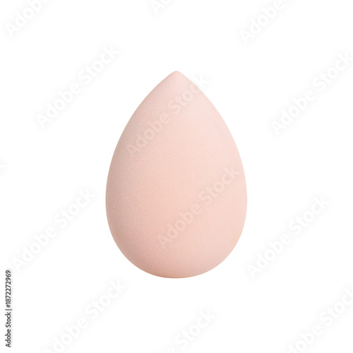 Soft Pink Beauty Sponge for Makeup Application on a Table