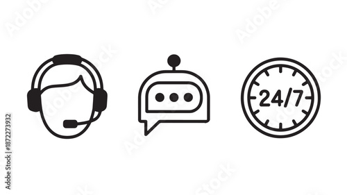 Mental Health and Wellness Self-Care Vector Icons for Mindfulness and Balance Concepts