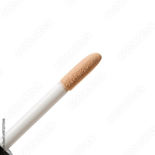Liquid Makeup Applicator Shows Soft Sponge Tip on White Background