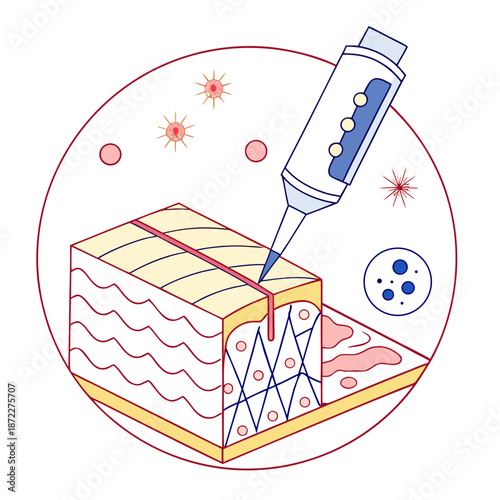Advanced Ceramic Biomedical Coating Illustration for Enhanced Adhesion Technology in Medical Implants