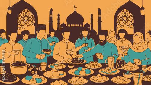 Ramadan Iftar Gathering with Family and Friends