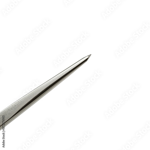 Close View of a Sharp Metal Needle Focusing on the Pointed Tip of the Tool fo...