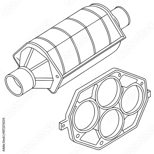 Photography Ceramic Catalytic Converter Substrate Technology for Automotive Emission Control
