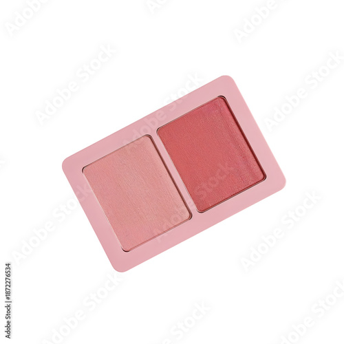 Bright Makeup Palette With Two Shades Placed on a Light Background in an Indo...
