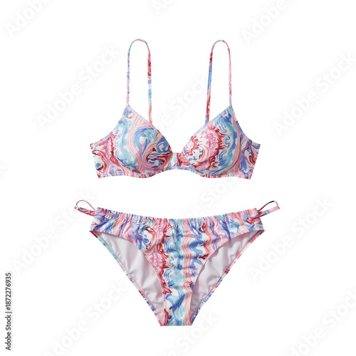 Colorful Swimwear Set Designed for Summer Beach Activities and Fun in the Sun