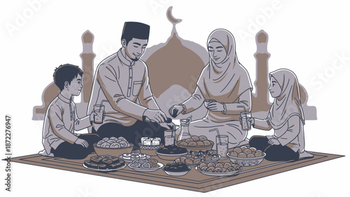 Grey award ribbon icon with star pattern and shield emblem