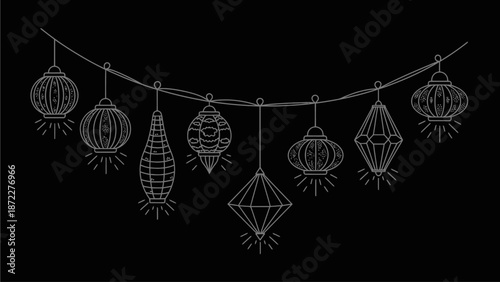 Grey award ribbon icon with star pattern and shield emblem