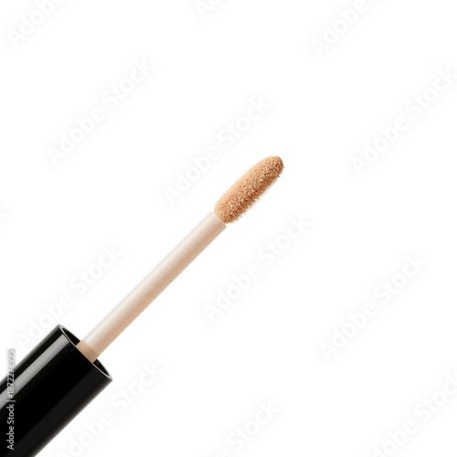 Liquid Makeup Applicator Shows Soft Sponge Tip on White Background