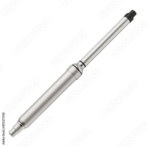 Writing Tool With Metal Body and Black Tip Resting on a Flat Surface in a Wel...