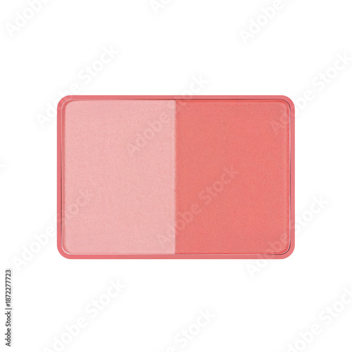 Bright Makeup Palette With Two Shades Placed on a Light Background in an Indo...