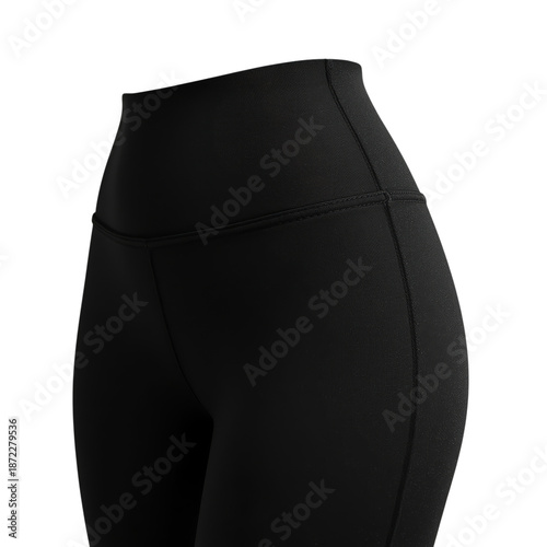 High Waist Black Leggings on Display for Athletic and Casual Wear Needs