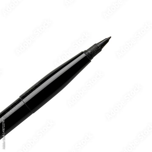 Black Marker on a White Background Used for Writing or Drawing
