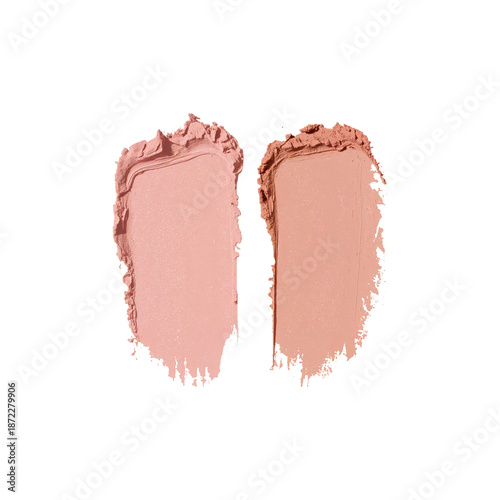 Mix of Two Shades of Cream on a Plain Background Used for Makeup Application ...