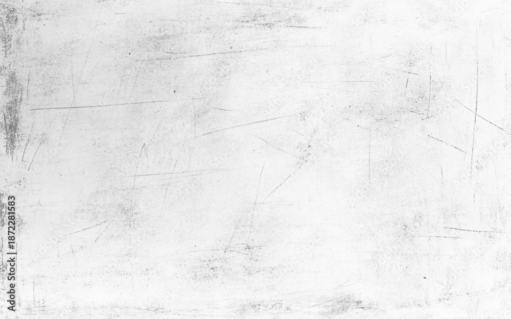 Fototapeta premium Texture of white monochrome decorative plaster or concrete. Abstract background for design. Art stylized banner with copy space for text. Vector illustration.