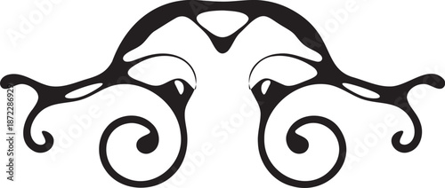 hand drawn ornament arrow shape element