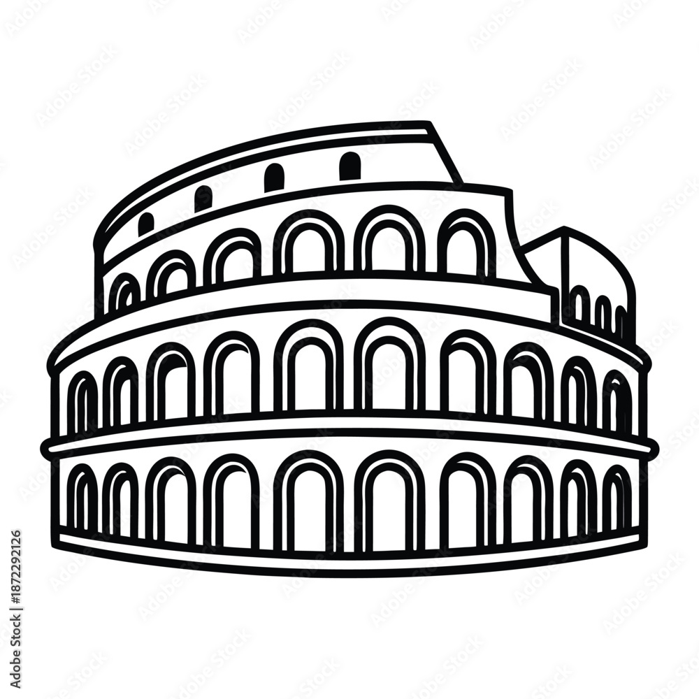 Naklejka premium Music Note Minimalist Sketch Line Art Drawing for Creative Audio Branding