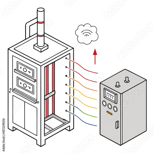 Atmosphere Control System for Industrial Kilns Monitoring Oxygen Levels and Thermal Consistency