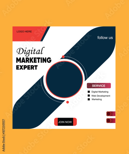 Digital marketing agency flyer design