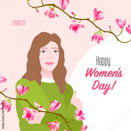 Womens Day Girl Portrait
