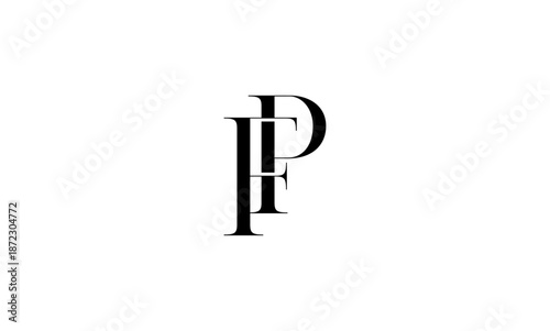 FP initial letters logo or FP monogram