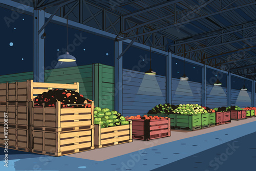 Night Orchard Premium Fruit Auction Realist