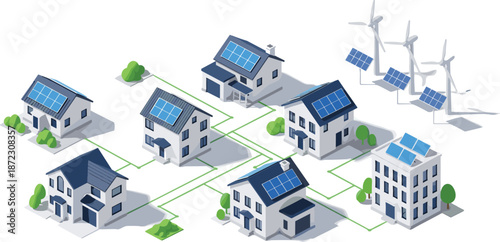 Smart Energy Solar Renewable Sustainable Technology Network Power Grid Eco Green Electricity Innovation Future Clean Efficiency Environment Housing Architecture Modern Digital System