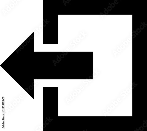 Free Download Logout Button Icon Solid Sharp for User Account UI Website Mobile Apps - GFXLoad