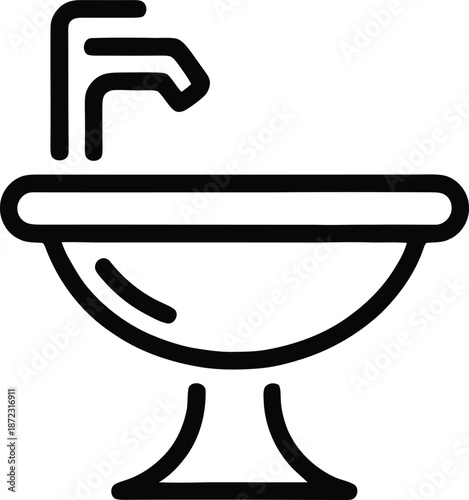 Simple outline illustration of two stacked rectangular food containers