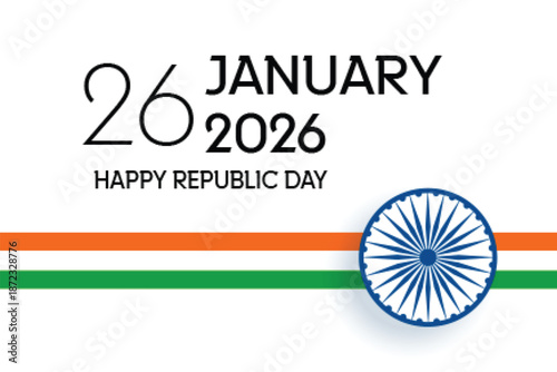 elegant indian flag concept for republic day