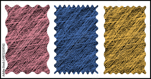 Retro Vintage Design Frame and Border Ornament Vector Collection – Empty Paper Illustration Template with Old Photo Card Edges, Decorative Brackets, and Artistic Texture Patterns