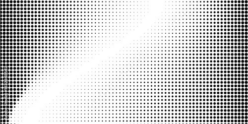 Wallpaper Mural Halftone gradient. Dotted gradient, smooth dots spraying and halftones dot background seamless horizontal geometric pattern vector template set modern circle background modern Torontodigital.ca