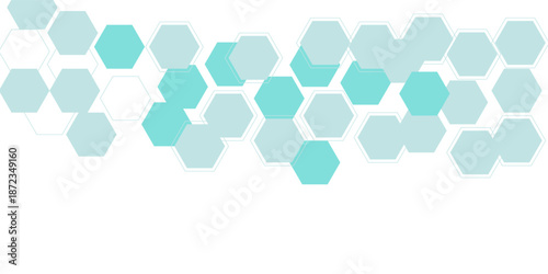 Green hexagons pattern for medical vector eps10