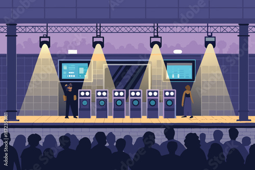 Subway Platform Pop Music Economy