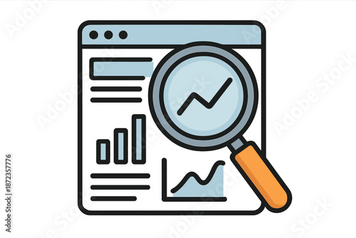 Insightful analysis reveals trends in data on a digital screen with graphs and charts