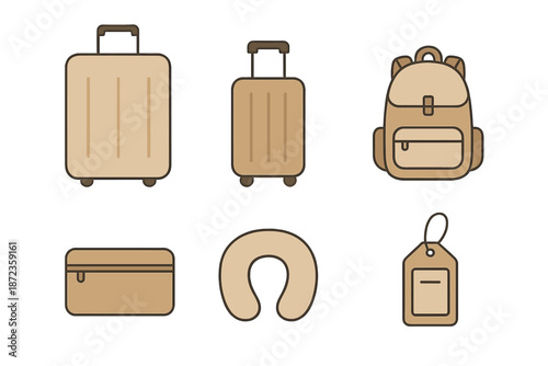 Travel gear and accessories for an adventure or trip to a new place