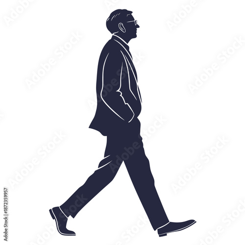 Businessman walking