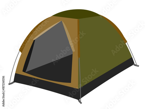 ドーム型テントのイラスト / Dome Tent Illustration