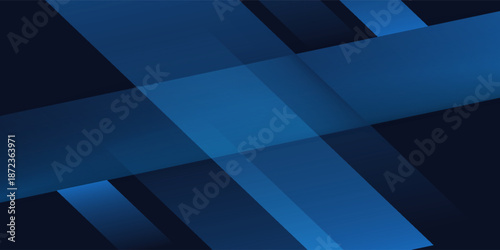Blue black abstract background geometry shine and layer element vector for presentation design. Suit for business, corporate, institution, party, festive, seminar, and talks