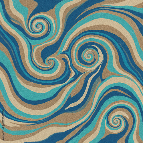Abstract blue and brown background or paintings