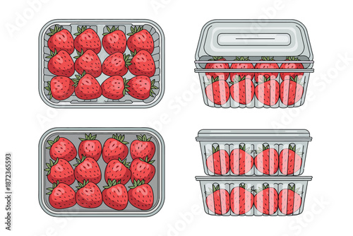 strawberry in box
