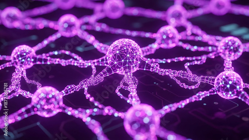 Purple Digital Neural Network